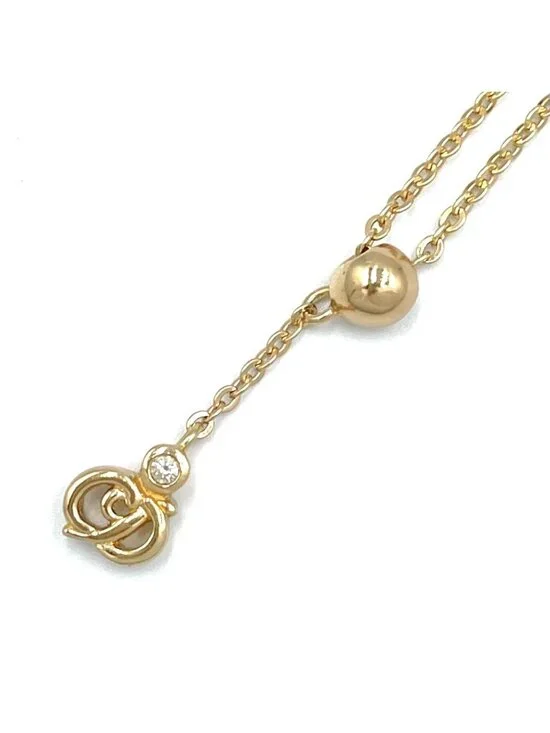 Dior CD Logo Rhinestone Necklace